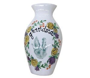 Studio City Floral Handprint Vase