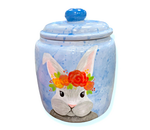 Studio City Watercolor Bunny Jar