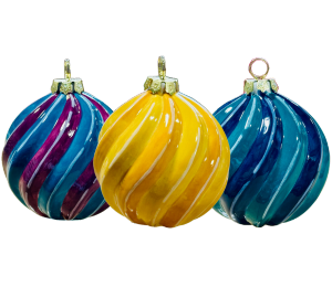 Studio City Jewel Toned Spiral Ornament