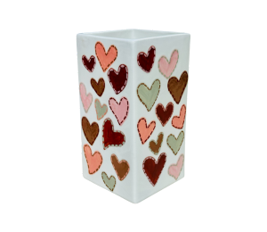 Studio City Quilted Heart Vase